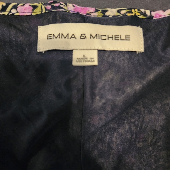 Emma and Michelle Women's Long-sleeved Boho Inspired Ruffle Tie-Belt Dress - Picture 14 of 15